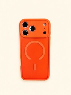 Orange MagSafe Silicone Case for iPhone 17 Pro Max